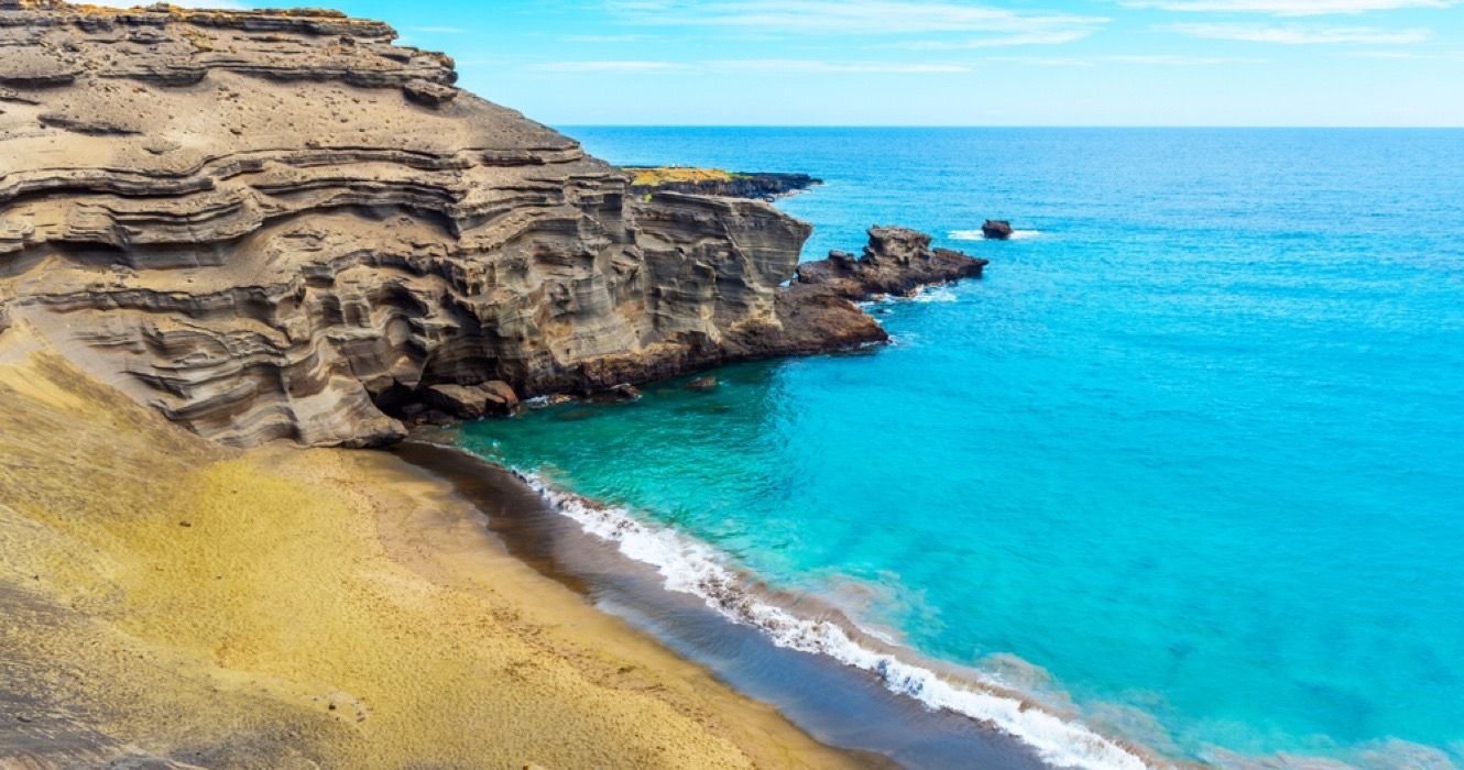 Praia Papakolea, Havaí